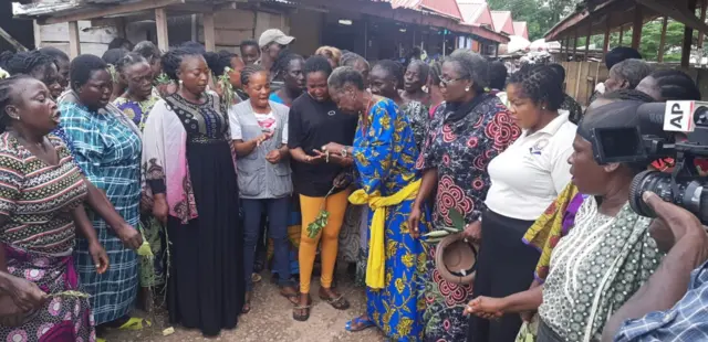 Women in Owo protesting the killings