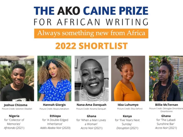 Caine Prize winners composite