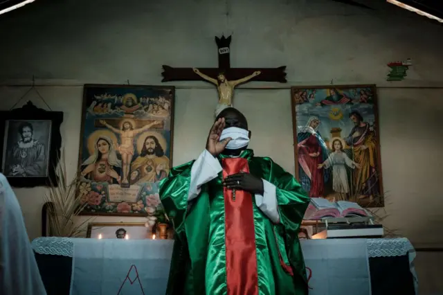 A priest of Legio Maria in Kenya