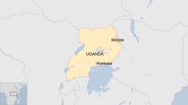 A map of Uganda