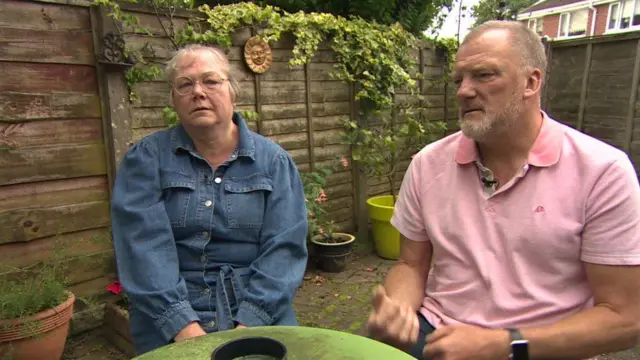 Michele and Ron Welsh, from Wigan, speak to the BBC