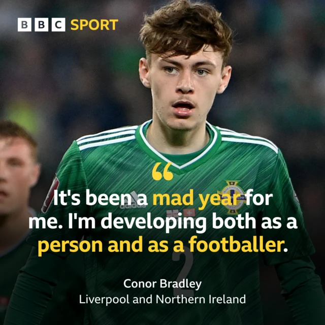 Liverpool and NI teenager Conor Bradley