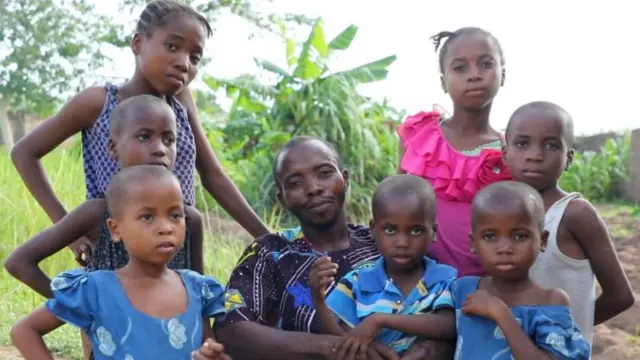 Ayopo Ogunleye and his children