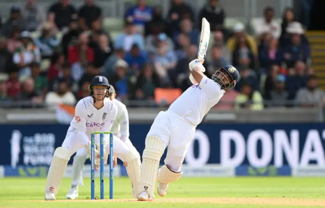 Rishabh Pant for India vs England in fifth Test at Edgbaston