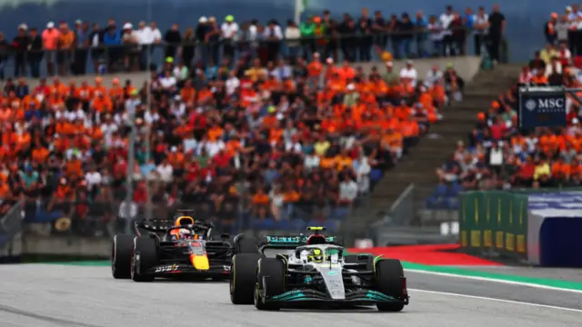 Lewis Hamilton and Max Verstappen