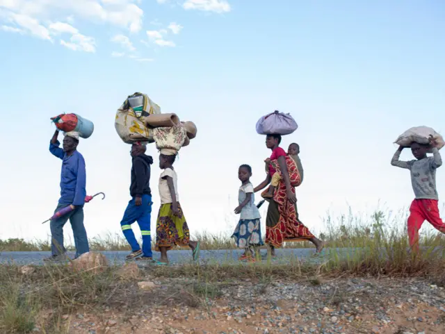 Displaced persons in Cabo Delgado