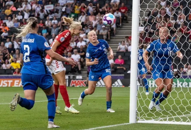 Pernille Harder scores