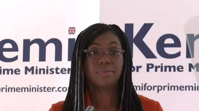 Former equalities minister Kemi Badenoch launches her Tory leadership bid