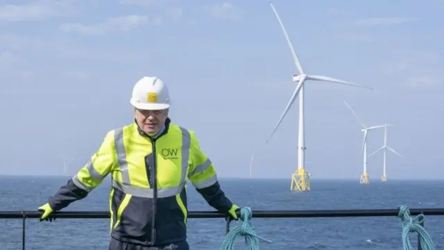 on a visit to an offshore wind farm in the Moray Firth.