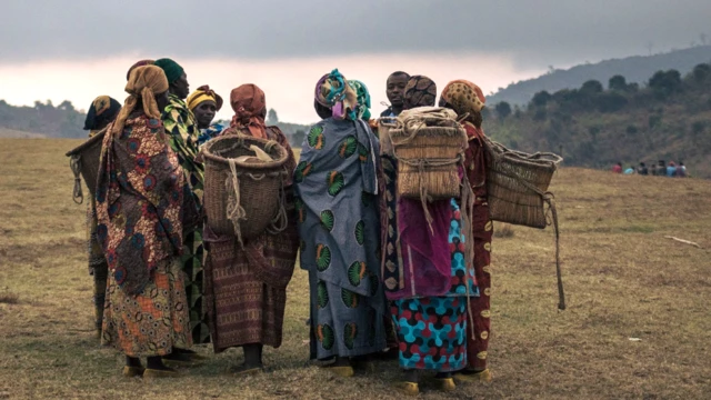 A group of women pictured in eastern DR Congo