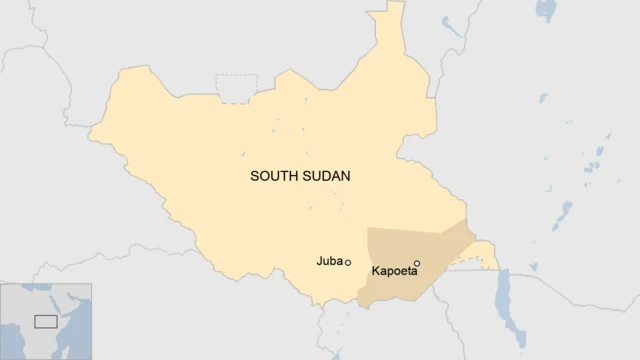 A map of South Sudan