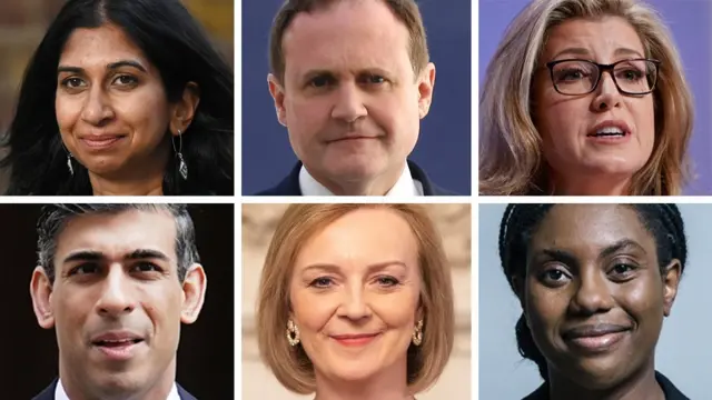 The six remaining Tory leadership candidates