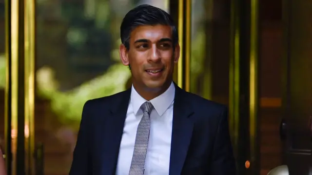 Rishi Sunak leaves BBC Broadcasting House