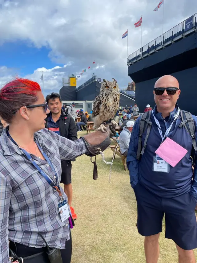 An eagle owl at St Andrews