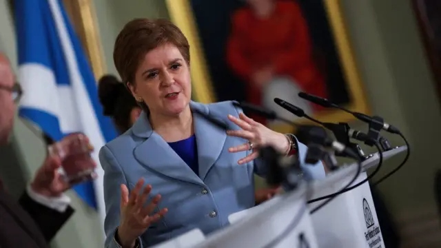 Ms Sturgeon has set out her plans to secure a legal referendum if the UK government does not give formal consent