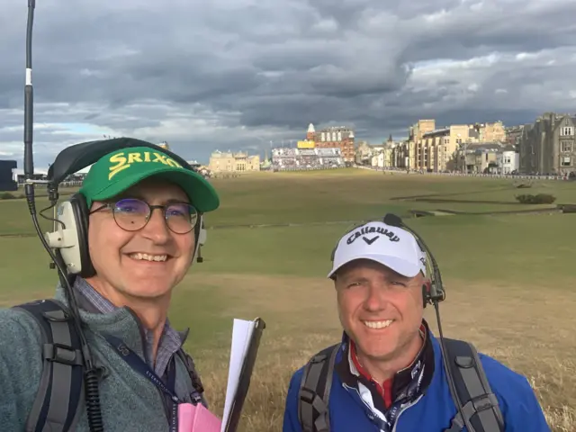 John Murray on the 18th hole