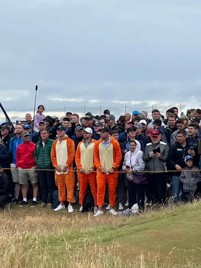 Tiger Woods fans at St Andrews