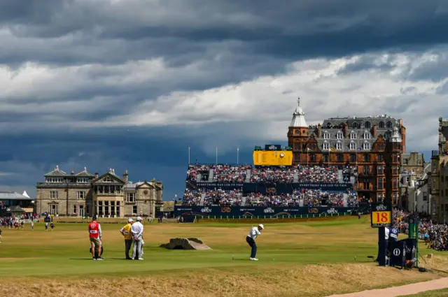 The 18th hole at St Andrews