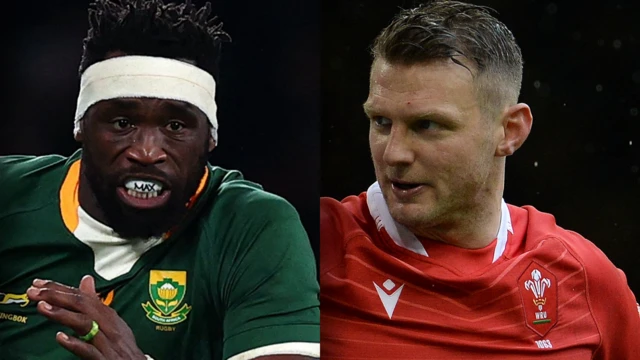 Rival captains Siya Kolisi and Dan Biggar