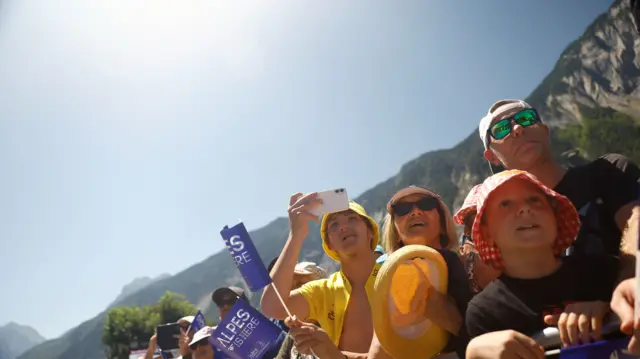 Fans at Le Tour