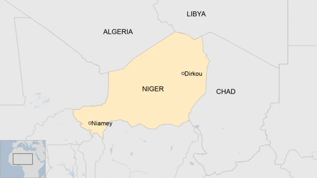 A map of Niger