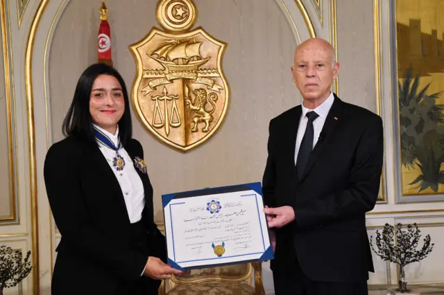 Ons Jabeur awarded with the Order of Sports Merit, Tunis, Tunisia