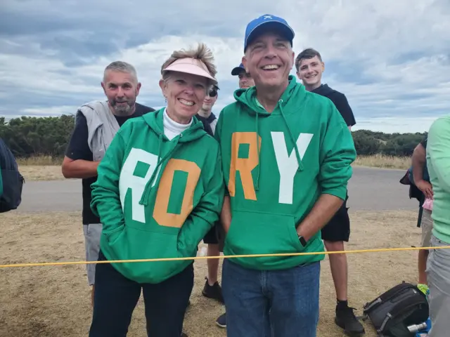 Rory McIlroy fans at St Andrews