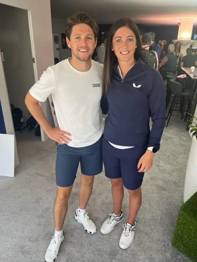 Niall Horan and Eve Muirhead at St Andrews