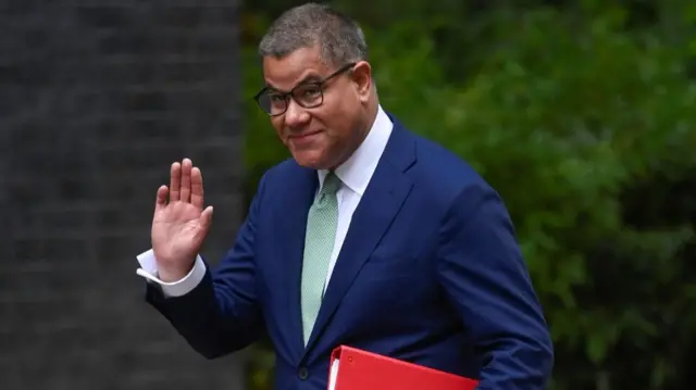 British COP26 President Alok Sharma outside Downing Street on 12 July