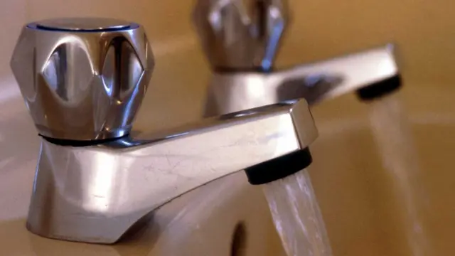 Running water from tap