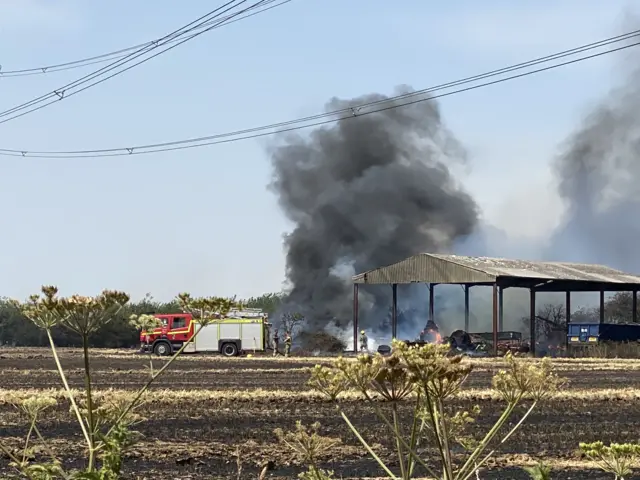 Fire in Brakefield Lane