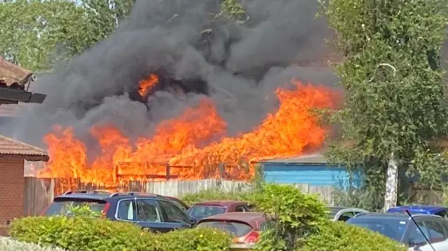 Fire in Milton Keynes