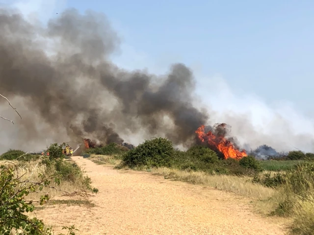 A fire in Snetterton