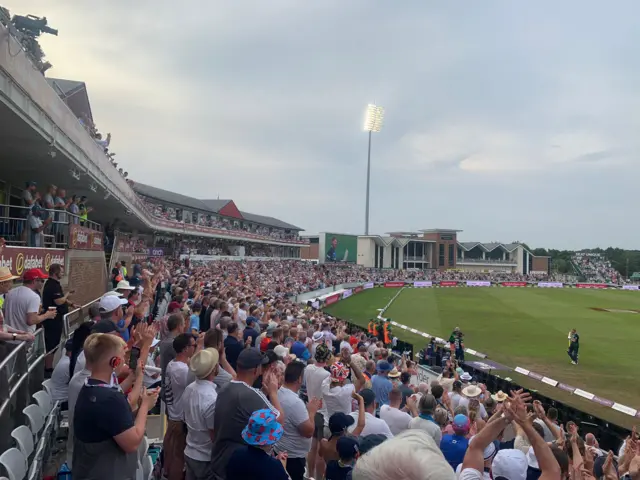 Ben Stokes walks off in his final ODI to a standing ovation