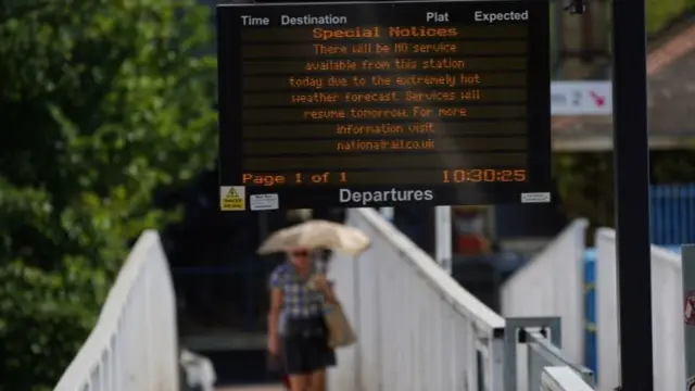 Alexandra Palace departures board