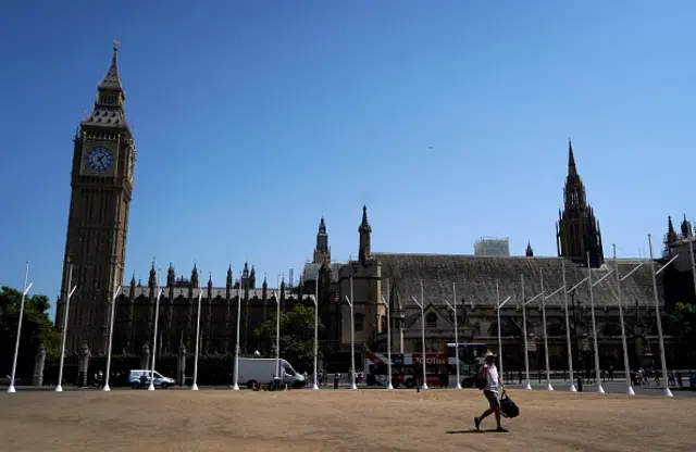 Westminster in the heatwave