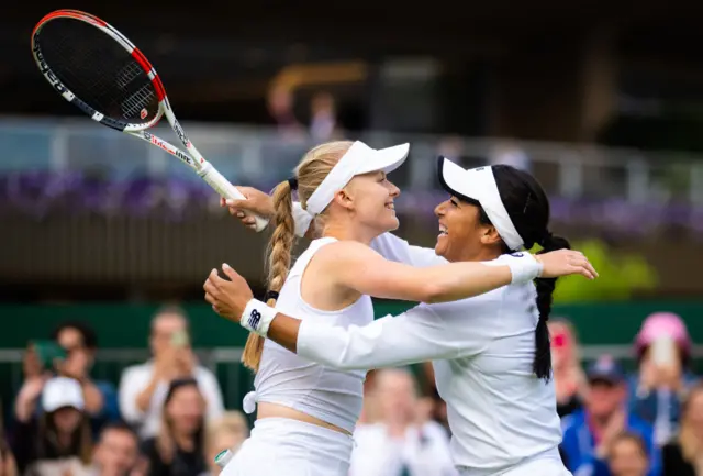 Harriet Dart and Heather Watson