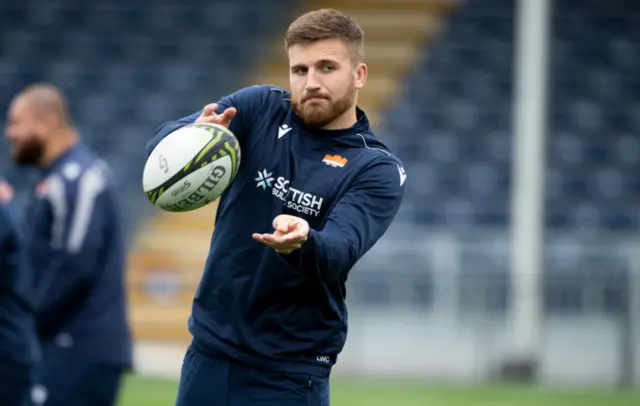 Luke Crosbie for Edinburgh earlier this season