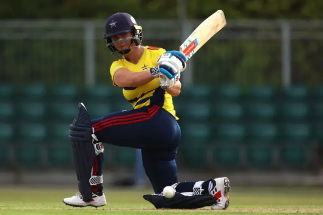 Alice Capsey batting for South East Stars