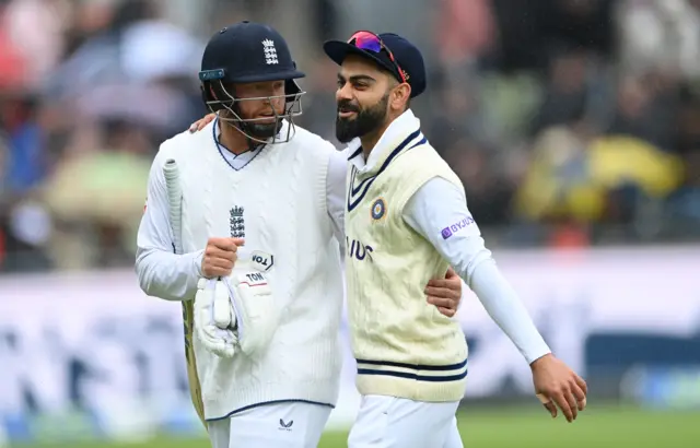 Virat Kohli and Jonny Bairstow