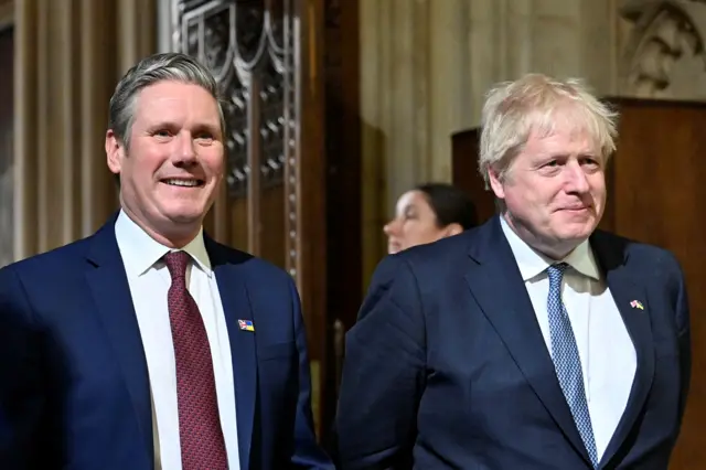 Keir Starmer and Boris Johnson