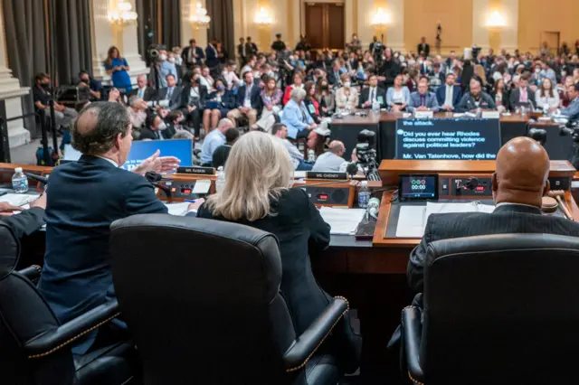 Witnesses testifying before the US House Select Committee on 12 July 2022