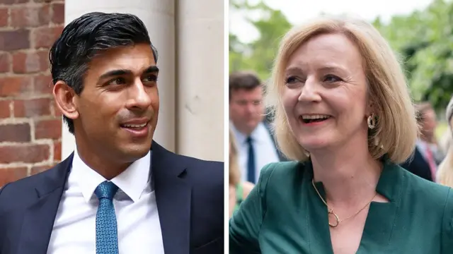 Rishi Sunak and Liz Truss