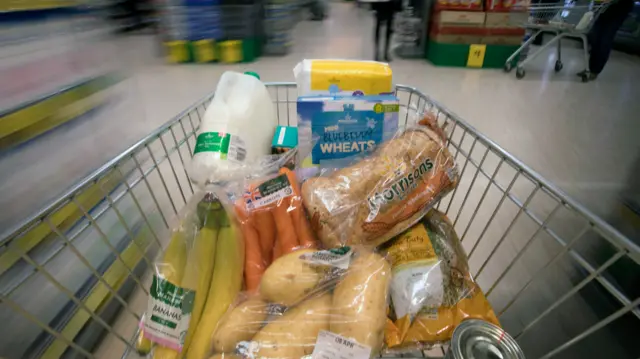 Food in a trolley