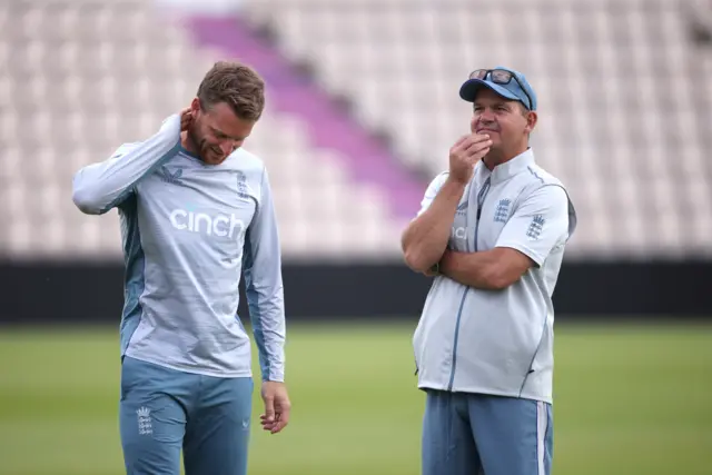 Jos Buttler (left) and Matthew Mott (right)