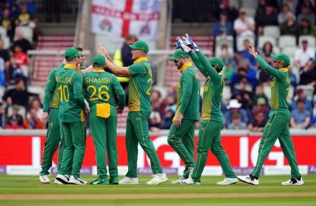 South Africa celebrate