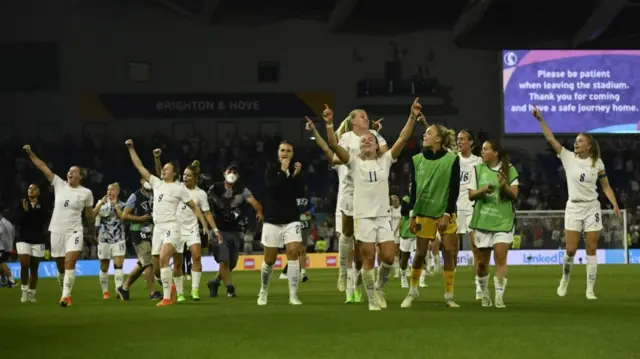 England celebrate