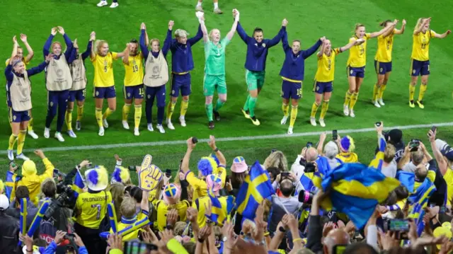 Sweden celebrate