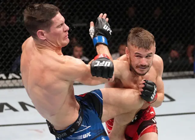 Nathaniel Wood fighting at UFC London