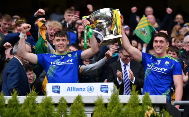 Kerry with the National League trophy